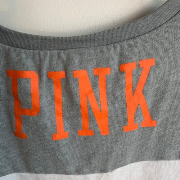 VICTORIA'S SECRET PINK Gray, White & Orange Florida Sweatshirt - Picture 5 of 5